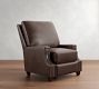 James Square Arm Leather Manual &amp; Power Recliner