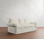 Pearce Roll Arm Slipcovered Sleeper Sofa with Memory Foam Mattress (89&quot;)