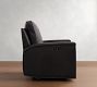 Tyler Square Arm Leather Manual &amp; Power Swivel Glider Recliner