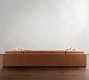 Big Sur Square Arm Deep Seat Leather U-Shaped Sectional (159&quot;&ndash;191&quot;)
