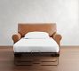 Buchanan Roll Arm Leather Single Sleeper Sofa with Memory Foam Mattress (56&quot;)
