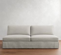Build Your Own PB Comfort Roll Arm Slipcovered Sectional