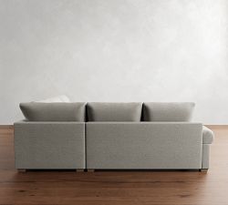 Canyon Roll Arm 3-Piece L-Shaped Sectional (121&quot;)