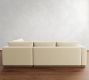 Carmel Wide Arm Wood Base 3-Piece Sectional (113&quot;)