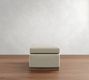 Dream Wide Arm Wood Base Ottoman