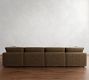 Modular Leather 6-Piece Double Chaise Sectional (148&quot;&ndash;160&quot;)