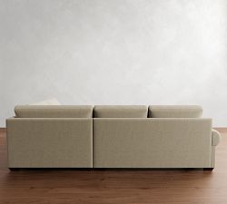 Big Sur Roll Arm 3-Piece Wedge Sectional (129&quot;)