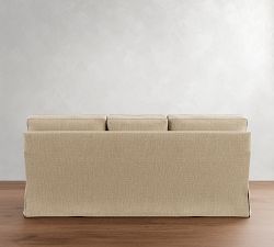 Buchanan Square Arm Slipcovered Sleeper Sofa with Memory Foam Mattress (78&quot;-84&quot;)