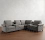 Cameron Roll Arm Reversible Power Reclining Sectional - Storage Available (111&quot;&ndash;125&quot;)