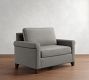 Cameron Roll Arm Single Sleeper Sofa with Memory Foam Mattress (56&quot;)