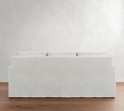 Cameron Square Arm Slipcovered Side Sleeper Sofa (91&quot;)