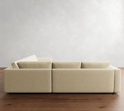 Carmel Wide Arm 3-Piece L-Shaped Wedge Sectional (123&quot;&ndash;129&quot;)