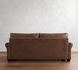 PB Comfort Roll Arm Leather Sofa (68&quot;&ndash;94&quot;)