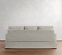 PB Comfort Square Arm Slipcovered Sleeper Sofa with Memory Foam Mattress (74&quot;&ndash;87&quot;)