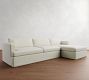 Serene Slipcovered Chaise Sectional (114&quot;&ndash;136&quot;)