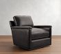 Tyler Square Arm Leather Swivel Chair