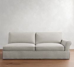 Build Your Own PB Comfort Roll Arm Slipcovered Sectional
