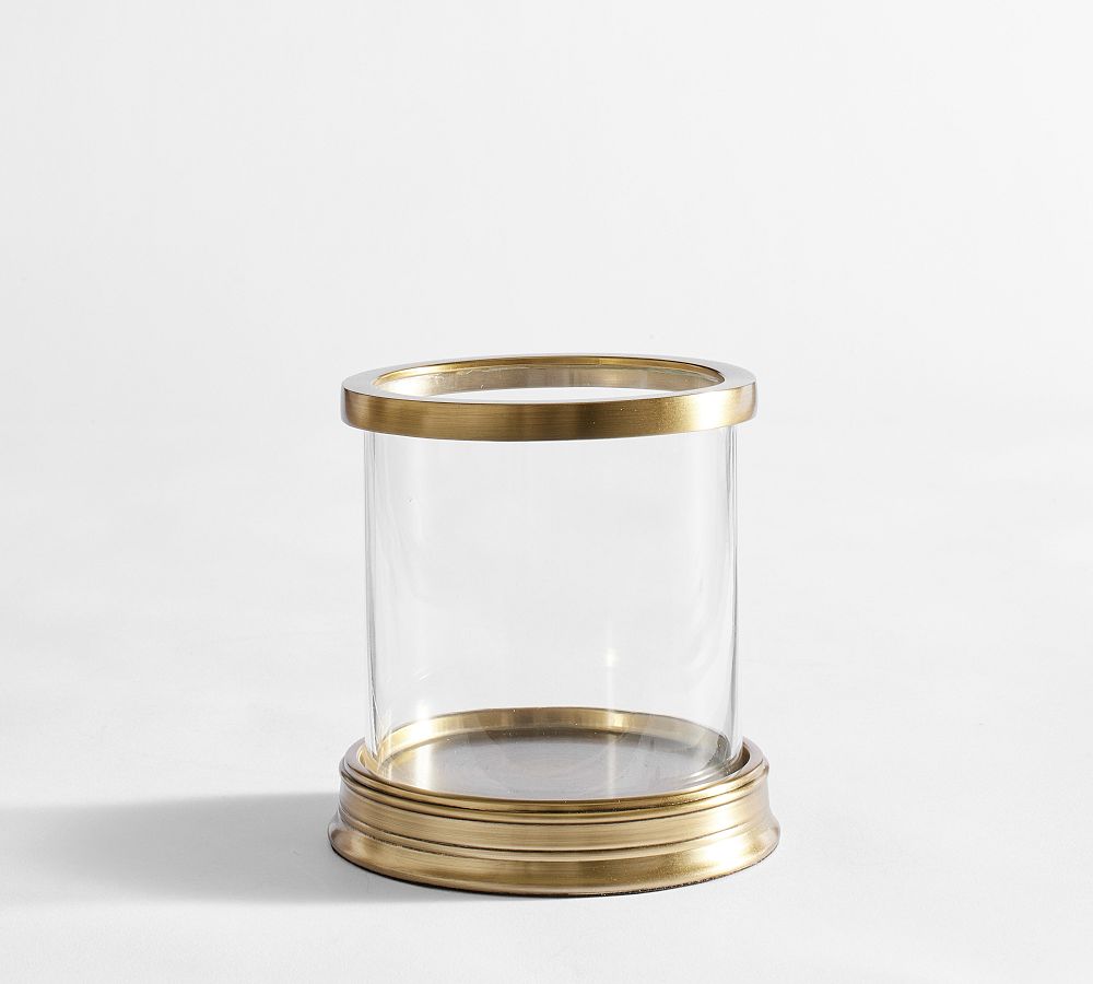 Daphne Hurricane Candle Holder (Brass Color)