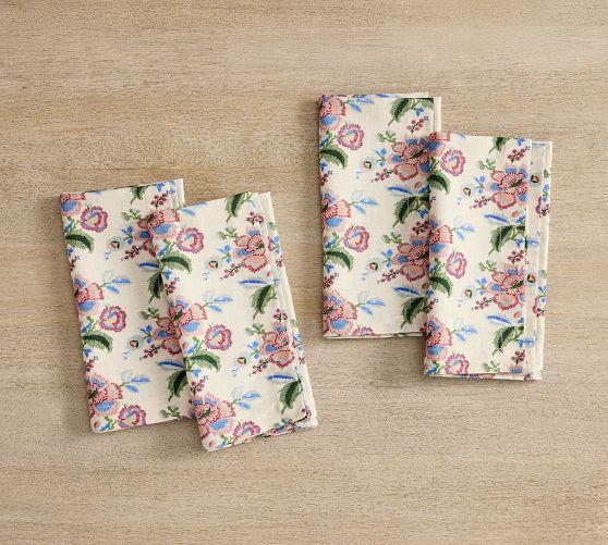 Maddie Floral Cotton Napkins - Set of 4
