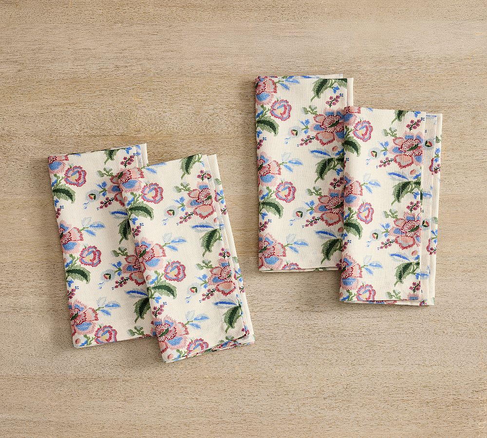 Maddie Floral Cotton Napkins - Set of 4