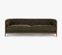 Knox Upholstered Sofa, Polyester Wrapped Cushions, Sutton Olive