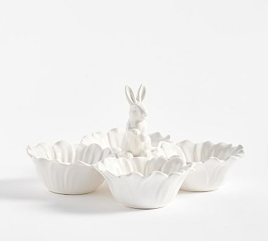 Floral Bunny Condiment Server