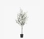 Faux Potted Olive Tree, 6', Green