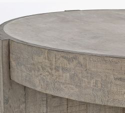 Opal Round Reclaimed Wood Coffee Table (52&quot;)