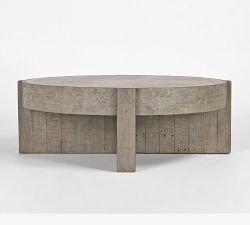 Opal Round Reclaimed Wood Coffee Table (52&quot;)