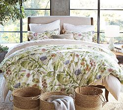 Thistle Floral Percale Duvet Cover