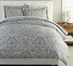 Open Box: Giovanna Medallion Organic Percale Duvet Cover