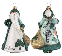 Handmade Heirloom Travelling Santa Ornaments