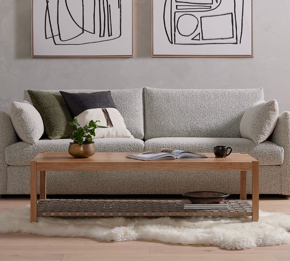 Bardill Woven Leather Coffee Table