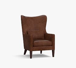 Champlain Square Arm Leather Chair