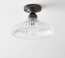 Flush Mount - Fluted Glass (5&quot;)