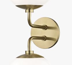 Jorson 2-Light Glass Globe Sconce (20'')