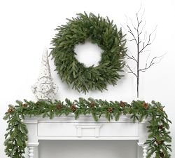 Faux Colorado Mixed Pine Wreath 30&quot;