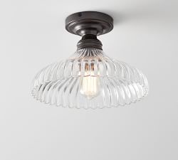 Flush Mount - Fluted Glass (5&quot;)