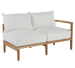Oxeia Teak Modular Outdoor Loveseat