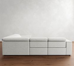 Ultra Lounge Square Arm Reclining 4-Piece Sectional (117&quot;)