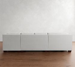 York Square Arm Deep Seat 4-Piece Chaise Sectional (121&quot;)