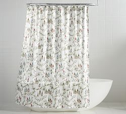 Forest Gnome Organic Shower Curtain
