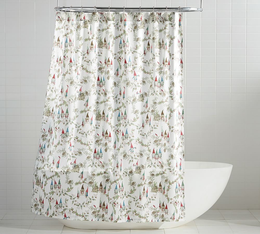 Forest Gnome Organic Shower Curtain
