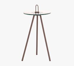 Round Glass Accent Table