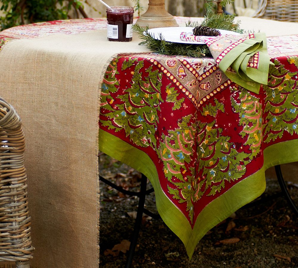 Noel Handmade Square Cotton Tablecloth