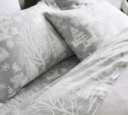 Frosted Forest Organic Flannel Pillowcases - Set of 2
