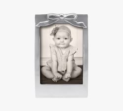 Silver Bow Picture Frame
