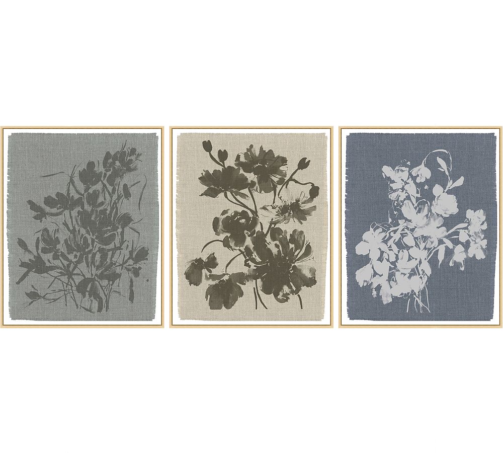 Crocus in Sky, Hellebore in Lake, &amp; Poppy in Linen by Kelly Ventura