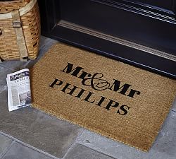 Personalized Mr. and Mr. Doormat