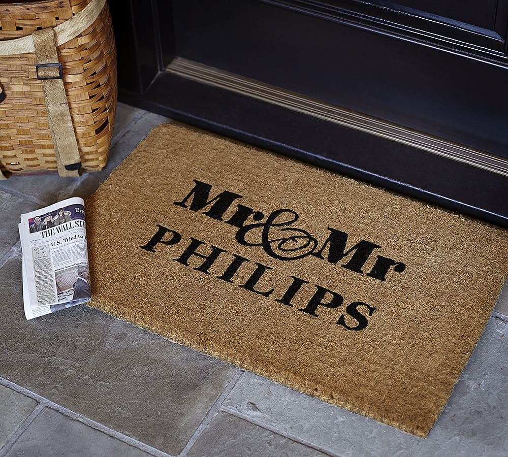 Personalized Mr. and Mr. Doormat